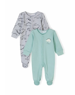 Комбинезон 2 PACK LONG SLEEVE, серый Minoti