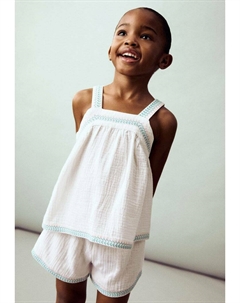 Топ DELHIT, белый Mango kids