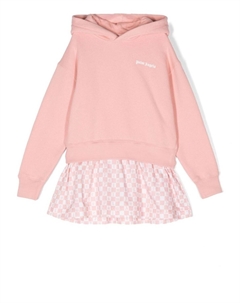 Платье с капюшоном и длинными рукавами, розовый Palm angels kids
