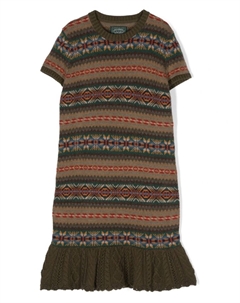 Платье миди с узором, зеленый Ralph lauren