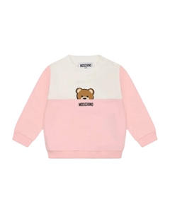 Толстовка с мотивом плюшевого мишки, розовый Moschino kids
