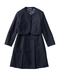 Укороченный блейзер с бантом, синий Familiar