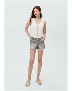 Топ без рукавов AINA, слоновая кость Mango kids