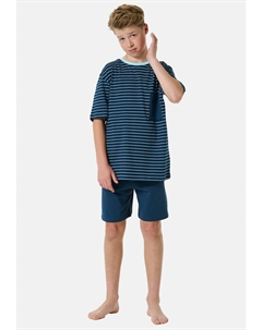 Пижама SET, синий Schiesser