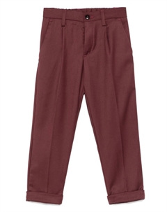 Брюки со складками, красный Siola