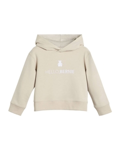 Kids толстовка с декором Teddy Bear, нейтральный цвет Brunello cucinelli