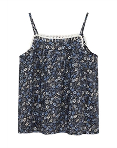 Топ FLORA, темно-синий Mango kids