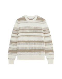 Свитер MIT STREIFEN ALS PRÄGUNG, бежевый Guess