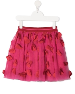 Юбка из тюля с аппликацией, розовый Simonetta