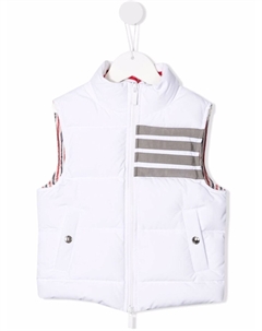 Дутый жилет в полоску, белый Thom browne