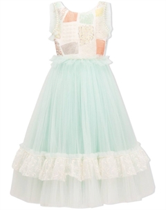 Расклешенное платье с пайетками, синий Tulleen