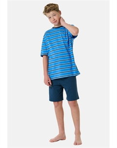 Пижама SET, синий Schiesser