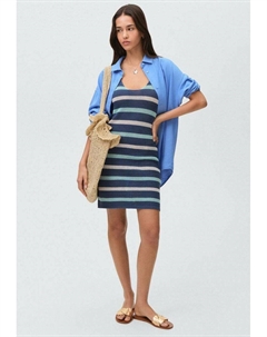 Вязаное платье, темно-синий Mango kids