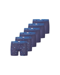 Брюки-кюлоты 6ER PACK, темно-синий Schiesser