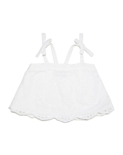 Топ с цветочным кружевом, белый Max&co