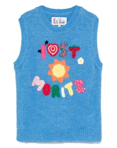 Kids свитер Top of the World Joey из коллаборации с St. Moritz, синий Mc2 saint barth