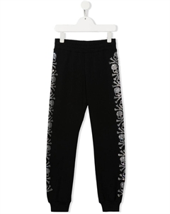 Junior спортивные брюки с декором Skull, черный Philipp plein