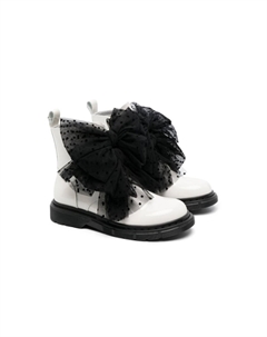 Ботинки с бантами, белый Monnalisa