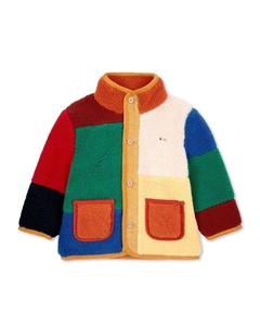 Куртка в стиле колор-блок, оранжевый Bobo choses