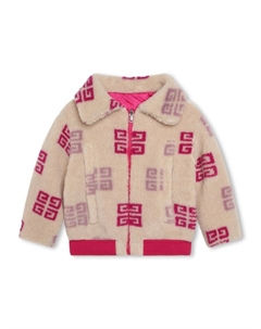 Kids двусторонняя куртка с логотипом 4G, розовый Givenchy