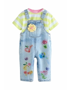 Комбинезон T-shirt con stampa, синий Next