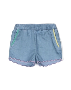 Шорты с фестонами, синий Stella mccartney kids