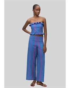 Топ Camicetta, флуоресцентный синий Mango kids