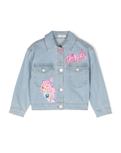 Джинсовая куртка с пайетками, синий Billieblush
