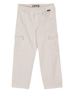 Узкие брюки карго, нейтральный цвет Aspesi