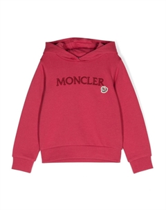Enfant толстовка с вышитым логотипом, розовый Moncler
