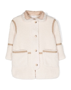 Шуба из шерпы, белый Chloé kids