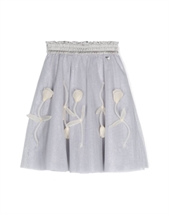 Юбка из тюля с блестками, серый Monnalisa