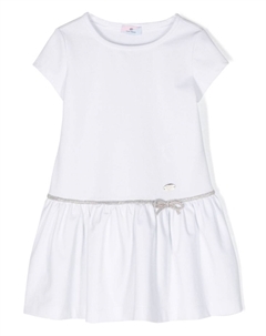 Расклешенное платье с бантом, белый Chiara ferragni