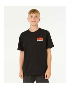 Футболка с принтом SURF REVIVAL STACKED TEE, черный Rip curl