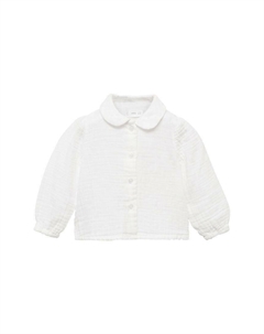Рубашка, слоновая кость Mango kids