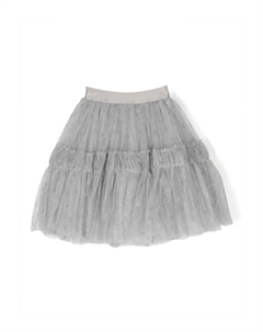 Ярусная юбка из тюля, серый Monnalisa