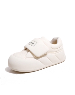 Кеды, скейтборд обувь женская низкая, кремовый Ouumeis