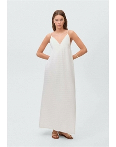 Длинное платье, слоновая кость Mango kids