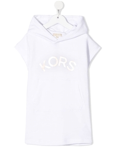 Платье с капюшоном и логотипом, белый Michael kors kids
