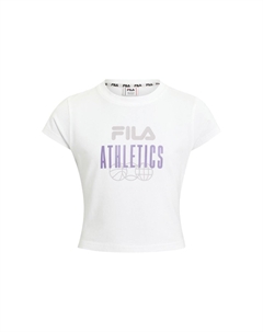 Футболка с принтом SLIM FIT, белый Fila