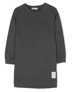 Платье-джемпер с логотипом, серый Golden goose kids