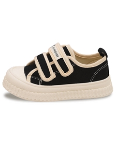 Детские парусиновые туфли Детские низкие, черный Budding