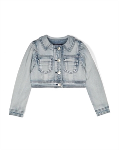 Джинсовая куртка с вышивкой Daffy Duck, синий Monnalisa