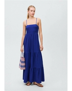 Длинное платье SHARON, темно-синий Mango kids