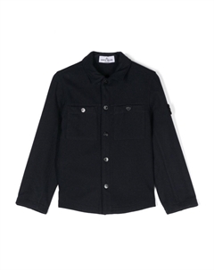 Junior рубашка с нашивкой Compass, синий Stone island