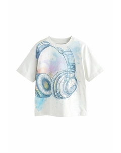 Футболка с принтом SHORT SLEEVE GRAPHIC STANDARD, белый Next