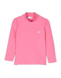 Меланжевый топ с кристаллами, розовый Monnalisa