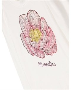 Туника с кристаллами, белый Monnalisa