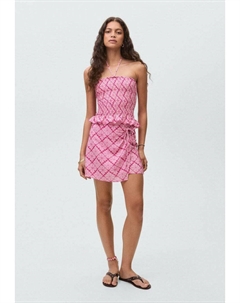 Юбка с запахом Gonna a campana, фуксия Mango kids