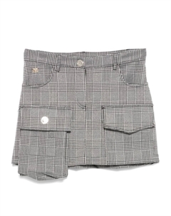 Юбка Kids с узором «Принц Уэльский», черный Pinko